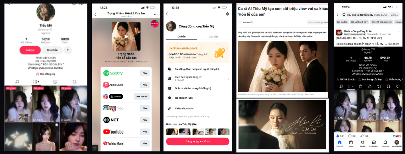 KOL ảo Tiểu Mỹ — TikTok & Streaming